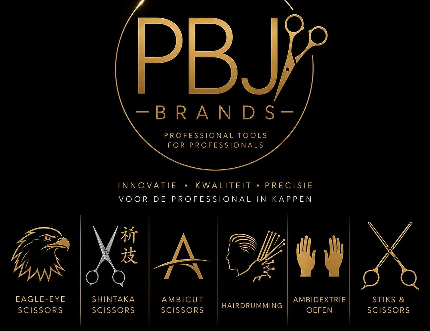 PBJ Brands — professional tools for professionals: Eagle-Eye, Shintaka en AmbiCut scissors