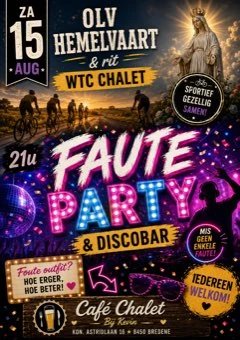 Affiche van Foute Party & Discobar in Café Chalet