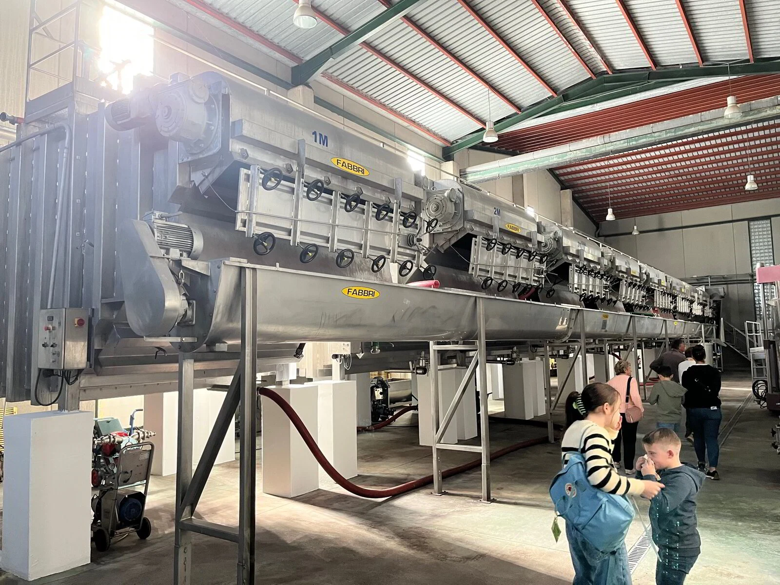 Sfeerfoto tijdens het bezoek aan bodega Tarima