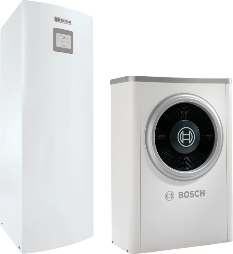 Bosch Compress lucht-water warmtepomp met binnen- en buitenunit