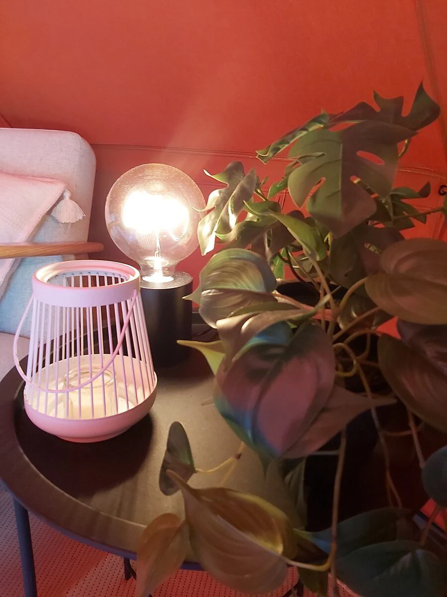 Sfeerlicht in de tuinkamer